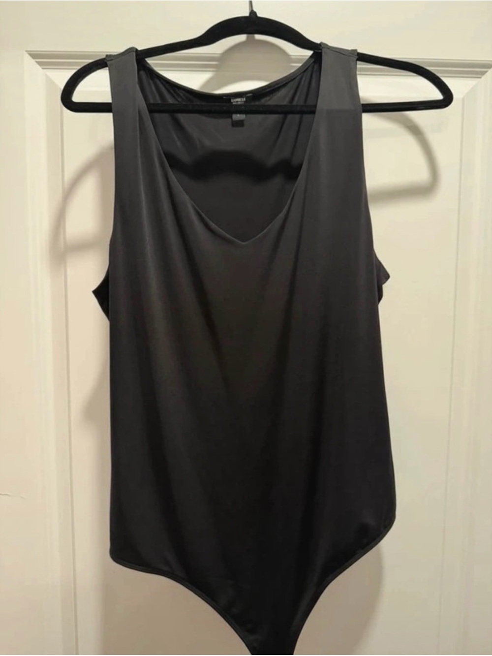 Express Black Sleeveless V-Neck Bodysuit